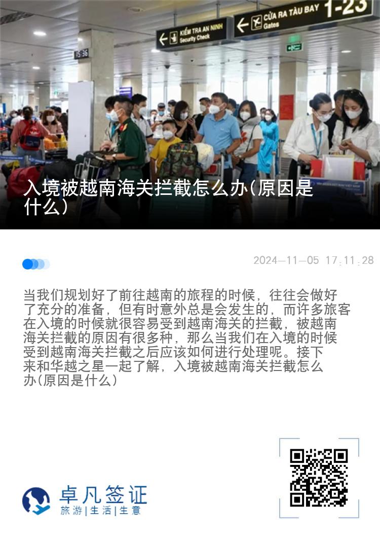 入境被越南海关拦截怎么办(原因是什么)