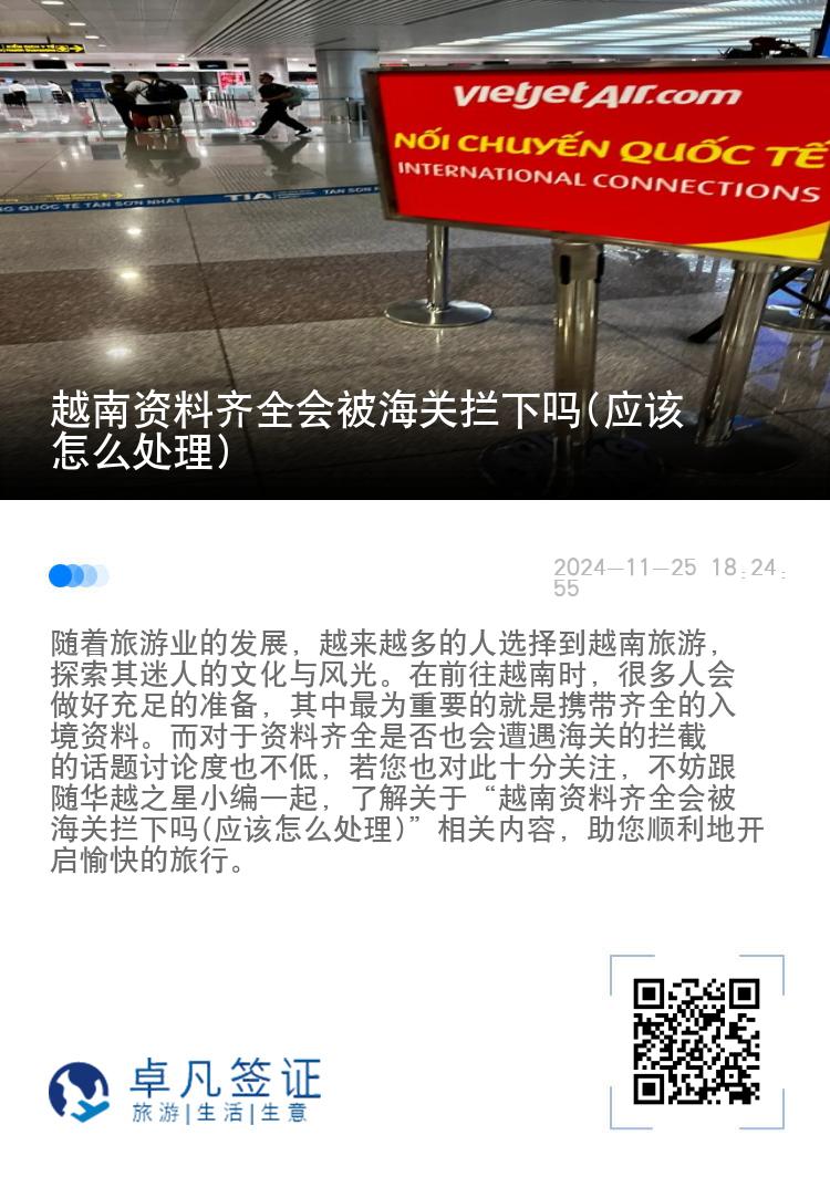 越南资料齐全会被海关拦下吗(应该怎么处理)